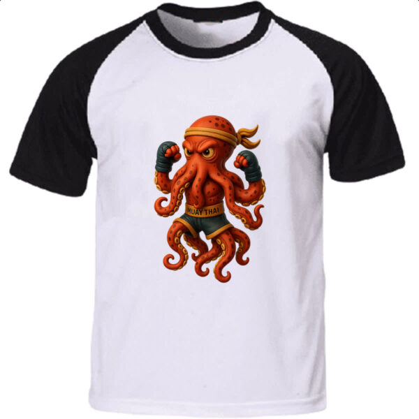 Camiseta Raglan Octopus Muay Thai