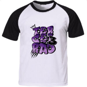 Camiseta Raglan Terceirao Escrita rei