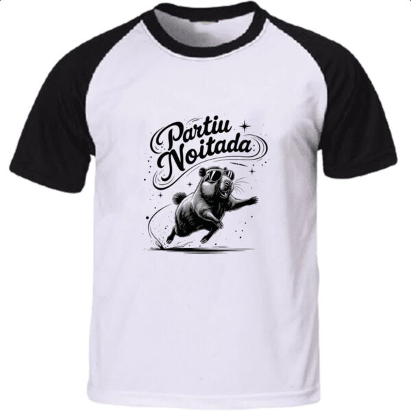 Camiseta Raglan Partiu Noitada Capivara