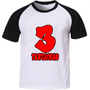 Camiseta Raglan Terceirao Grafite art