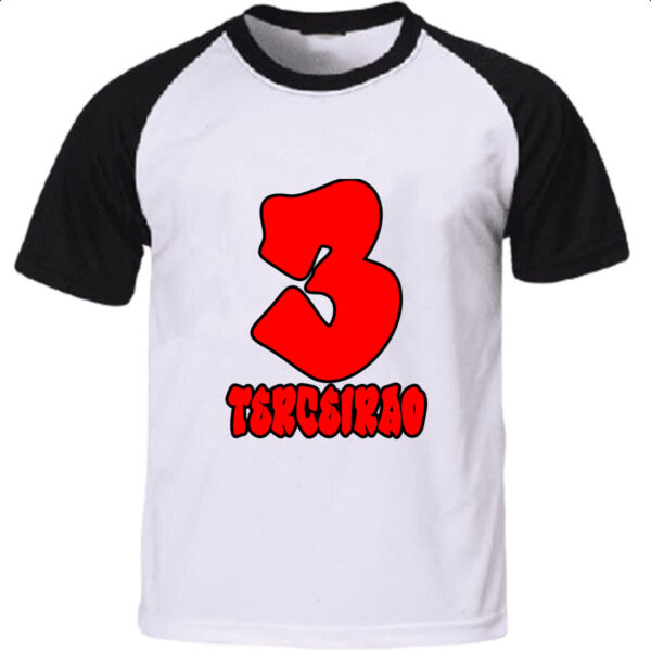 Camiseta Raglan Terceirao Grafite art