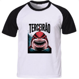 Camiseta Raglan Terceirao Megalodon