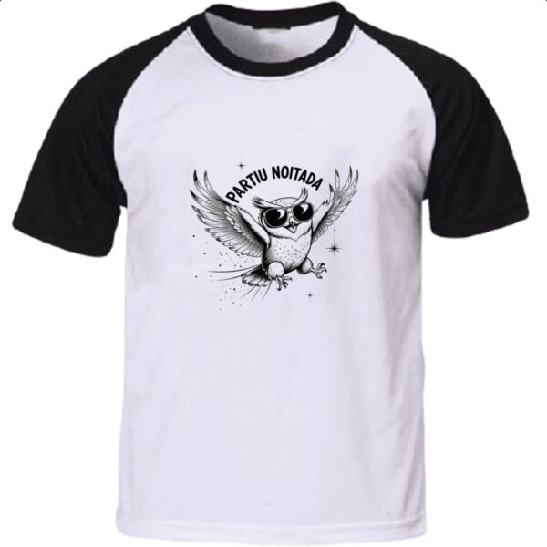 Camiseta Raglan Partiu Noitada Coruja