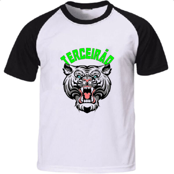 Camiseta Raglan Terceirao Tigre rugindo