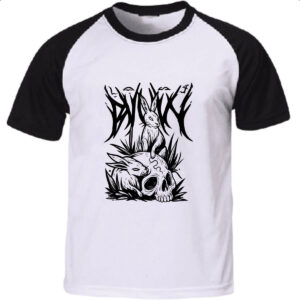 Camiseta Raglan Coelho Negro Dark Rabbit