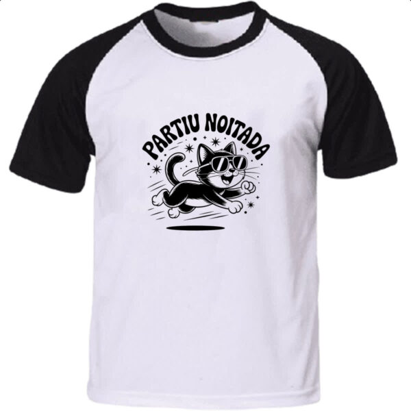 Camiseta Raglan Partiu Noitada Gato