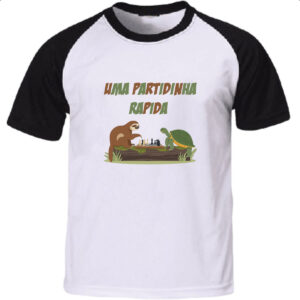 Camiseta Raglan Uma partidinha rapida