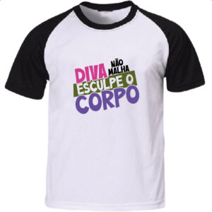 Camiseta Raglan Diva nao malha
