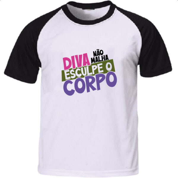 Camiseta Raglan Diva nao malha