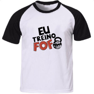 Camiseta Raglan Eu treino fofo