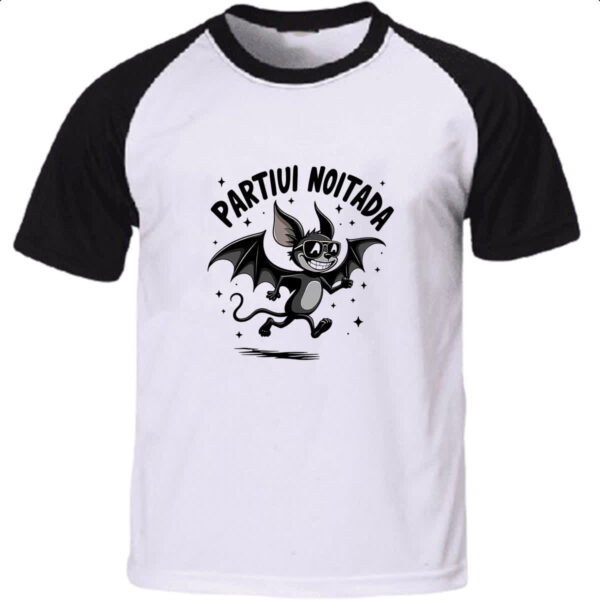 Camiseta Raglan Partiu Noitada Morcego