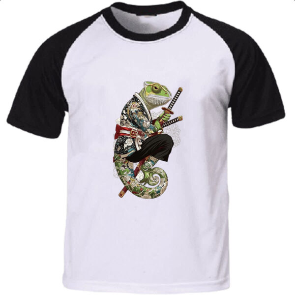 Camiseta Raglan Camaleao Samurai