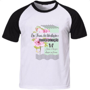 Camiseta Raglan Gospel Jesus transformacao