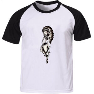 Camiseta Raglan India Nativa Americada