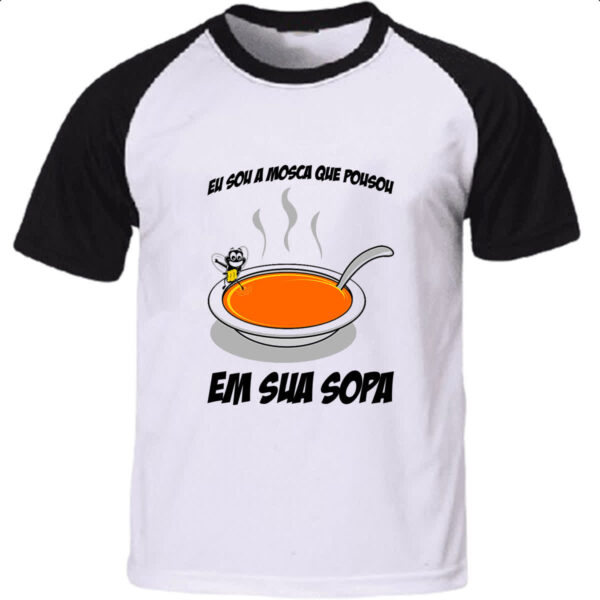 Camiseta Raglan Mosca na Sopa