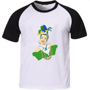 Camiseta Raglan Carmen Miranda Ilustracao