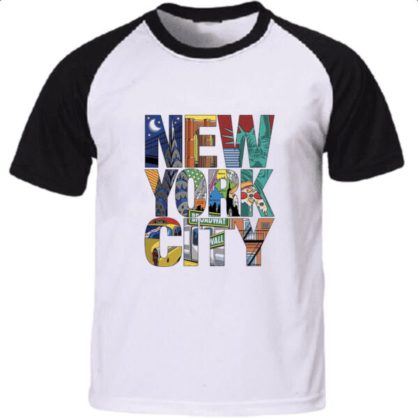 Camiseta Raglan New York City Elementos