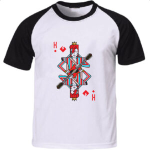 Camiseta Raglan Baralho Rei David Bowie