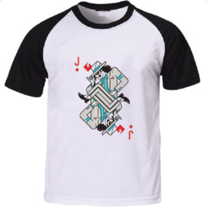 Camiseta Raglan Baralho Valete Michael Jackson