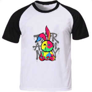 Camiseta Raglan Coelho Grafite