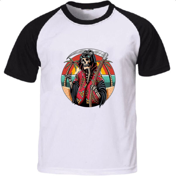 Camiseta Raglan Ceifador Ferias Sunset Art