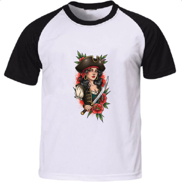 Camiseta Raglan Lady Pirata