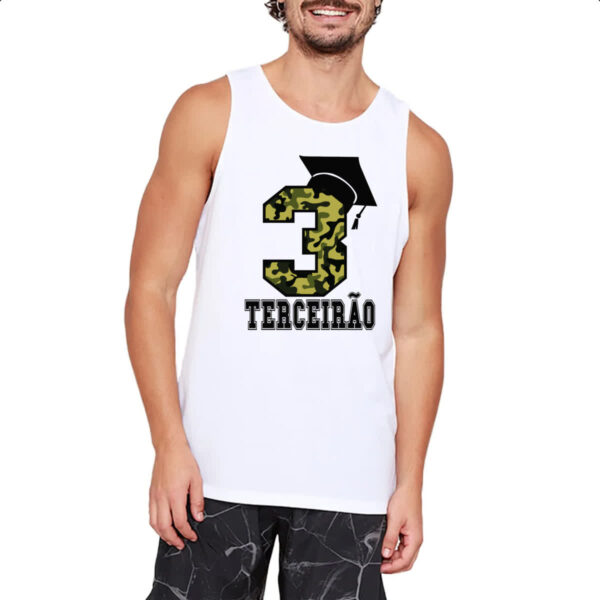 Camiseta Regata Terceirao Camuflagem 3 com capelo - Imagem 2