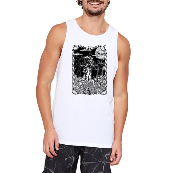 Camiseta Regata O Espantalho Black White Arte - Imagem 2