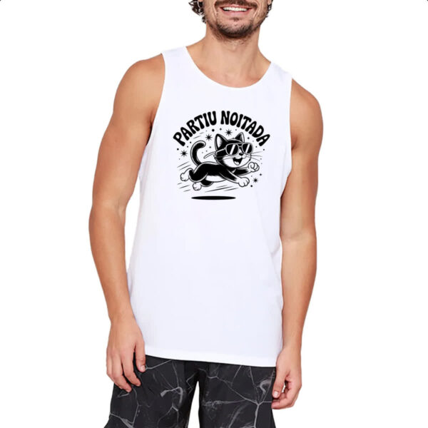 Camiseta Regata Partiu Noitada Gato - Imagem 2