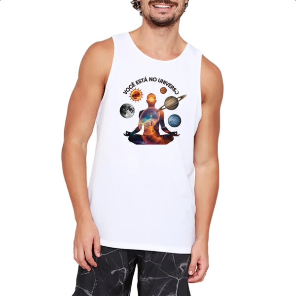Camiseta Regata Voce Esta no Universo - Imagem 2