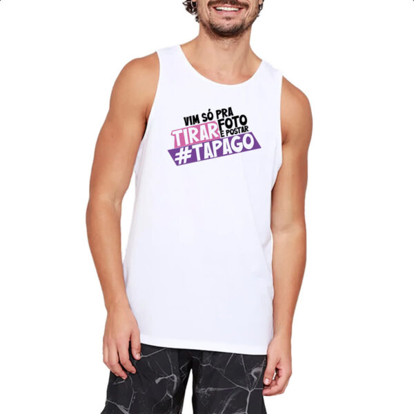 Camiseta Regata Vim so pra tirar foto - Imagem 2