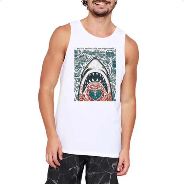 Camiseta Regata Nostalgia Tubarao Poster Arte - Imagem 2