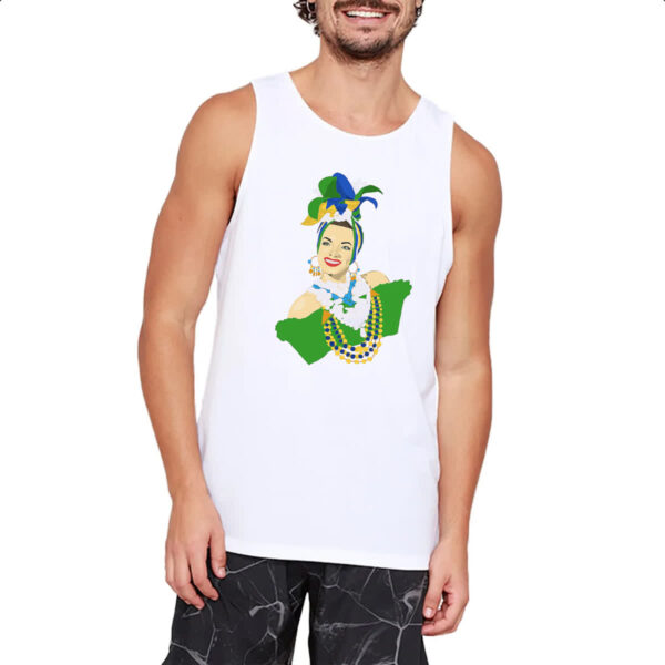 Camiseta Regata Carmen Miranda Ilustracao - Imagem 2