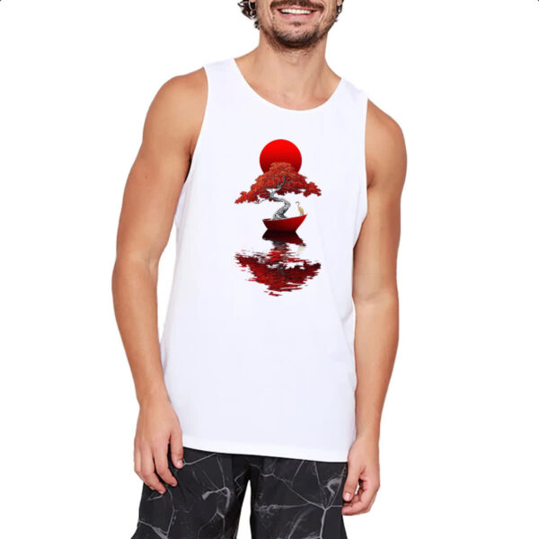 Camiseta Regata Bonsai Barco Japan Arte - Imagem 2
