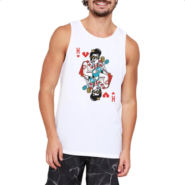 Camiseta Regata Baralho Rei Elvis - Imagem 2