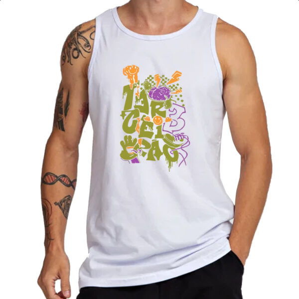 Camiseta Regata Terceirao Grafite cerebro - Imagem 3