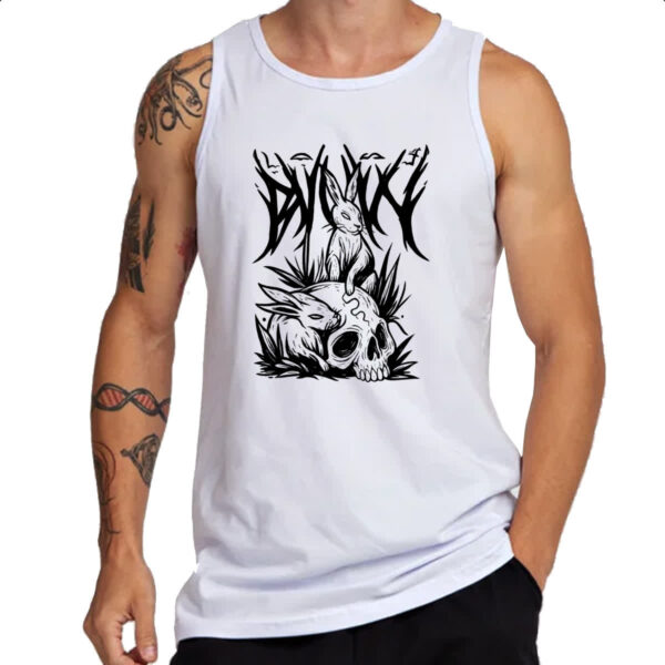 Camiseta Regata Coelho Negro Dark Rabbit - Imagem 3