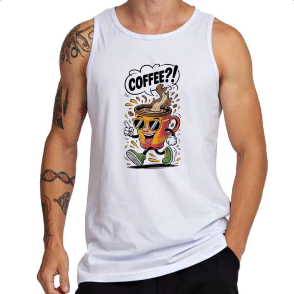 Camiseta Regata Cafe andando e perguntando - Imagem 3