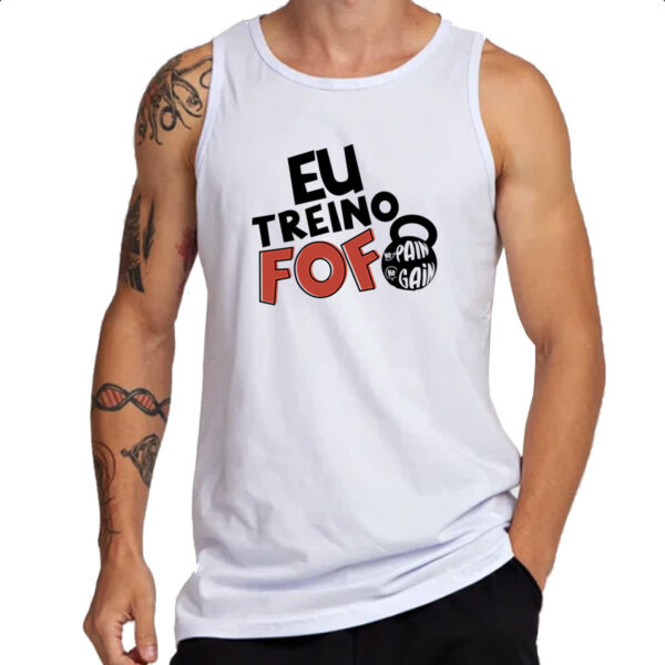 Camiseta Regata Eu treino fofo - Imagem 3