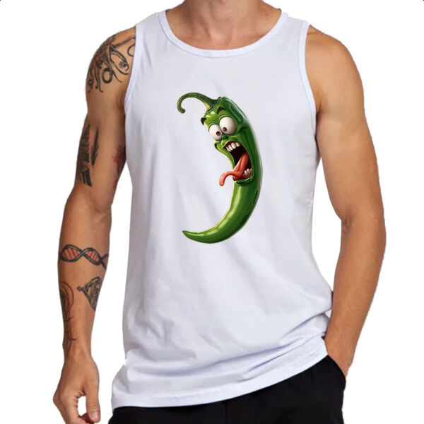 Camiseta Regata Pimenta Verde Travessa - Imagem 3