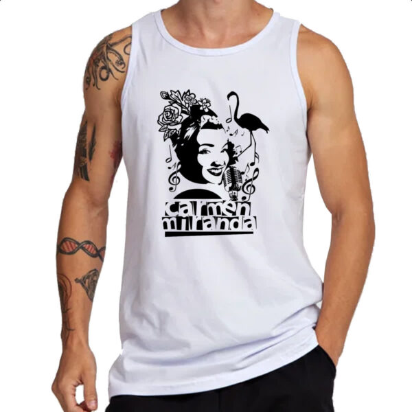 Camiseta Regata Carmen Miranda PB Arte - Imagem 3