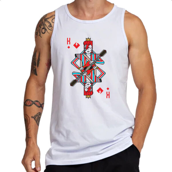 Camiseta Regata Baralho Rei David Bowie - Imagem 3