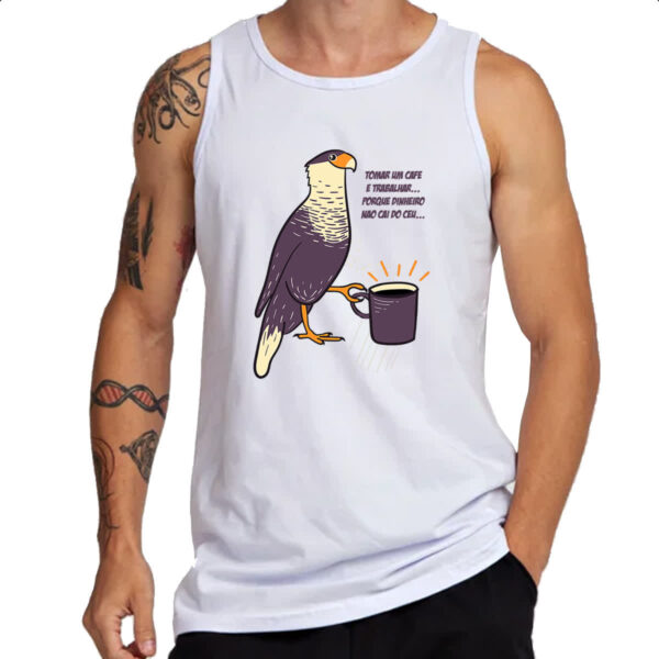 Camiseta Regata Carcara Cafe Trabalho - Imagem 3