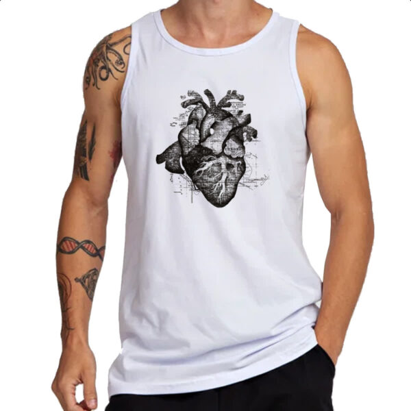 Camiseta Regata Coracao Restless Heart - Imagem 3