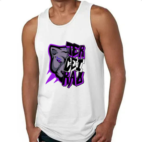 Camiseta Regata Terceirao Pantera rosto - Imagem 4