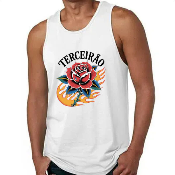Camiseta Regata Terceirao Rosa Flamejante - Imagem 4