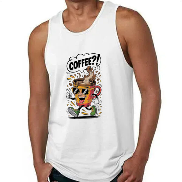 Camiseta Regata Cafe andando e perguntando - Imagem 4