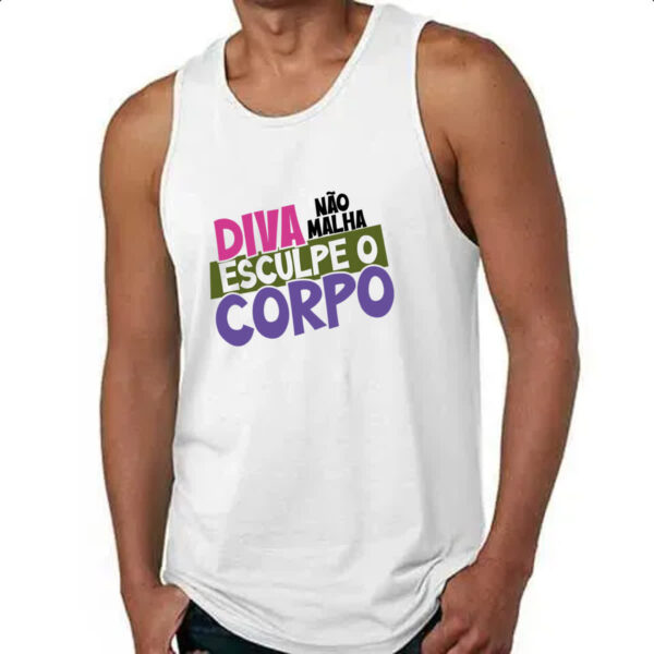 Camiseta Regata Diva nao malha - Imagem 4
