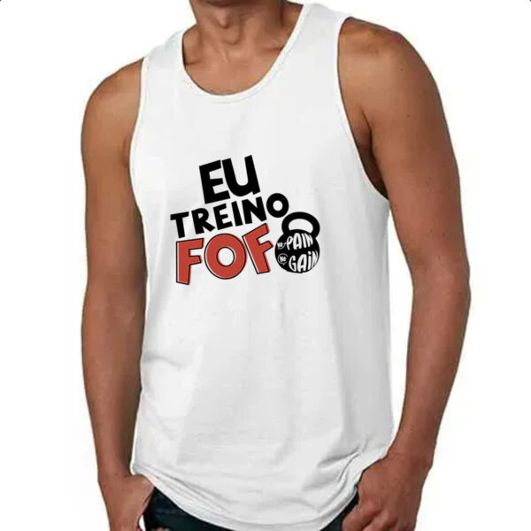 Camiseta Regata Eu treino fofo - Imagem 4