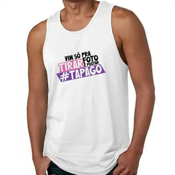Camiseta Regata Vim so pra tirar foto - Imagem 4